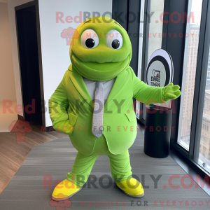 Postava maskota Lime Green...