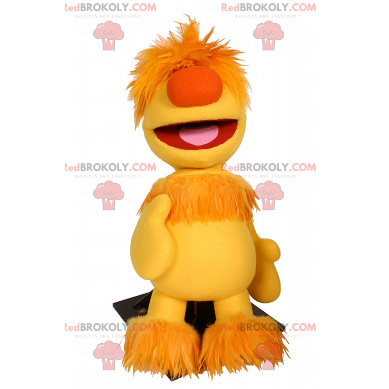 Maskot charakteru ve stylu Sesame Street - oranžový - Maskot charakteru ve stylu Sesame Street - oranžový -