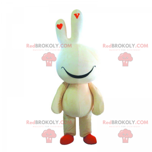 Glimlachende anime cartoon persoon mascotte - Redbrokoly.com