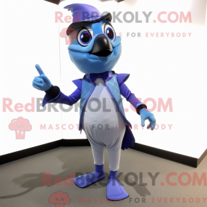 Lavendelblauhäher-Maskottch...