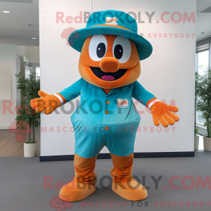 Costume de mascotte orange...