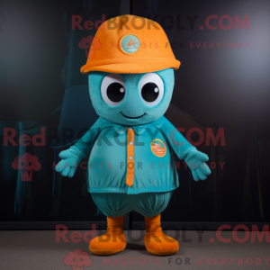 Postava maskota Teal Orange...