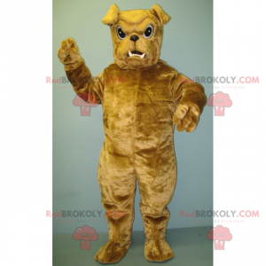 Mascote bulldog bege pequeno - Redbrokoly.com