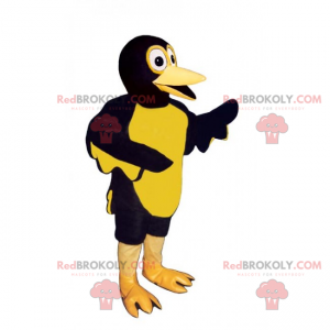 Mascotte de petit canard bicolore - Redbrokoly.com