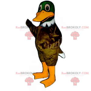 Mascota del pato verde - Redbrokoly.com