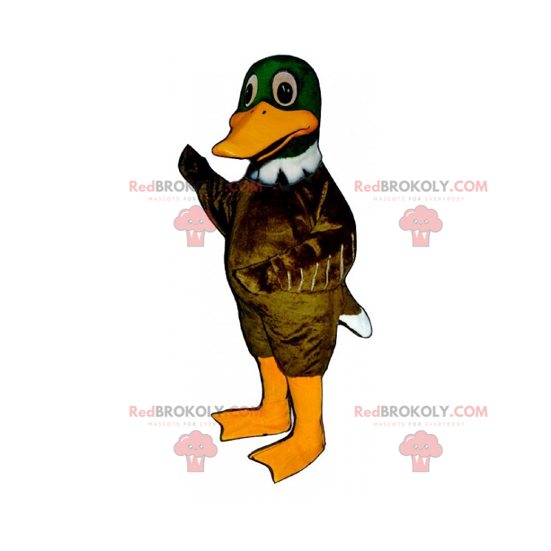 Green duck mascot - Redbrokoly.com