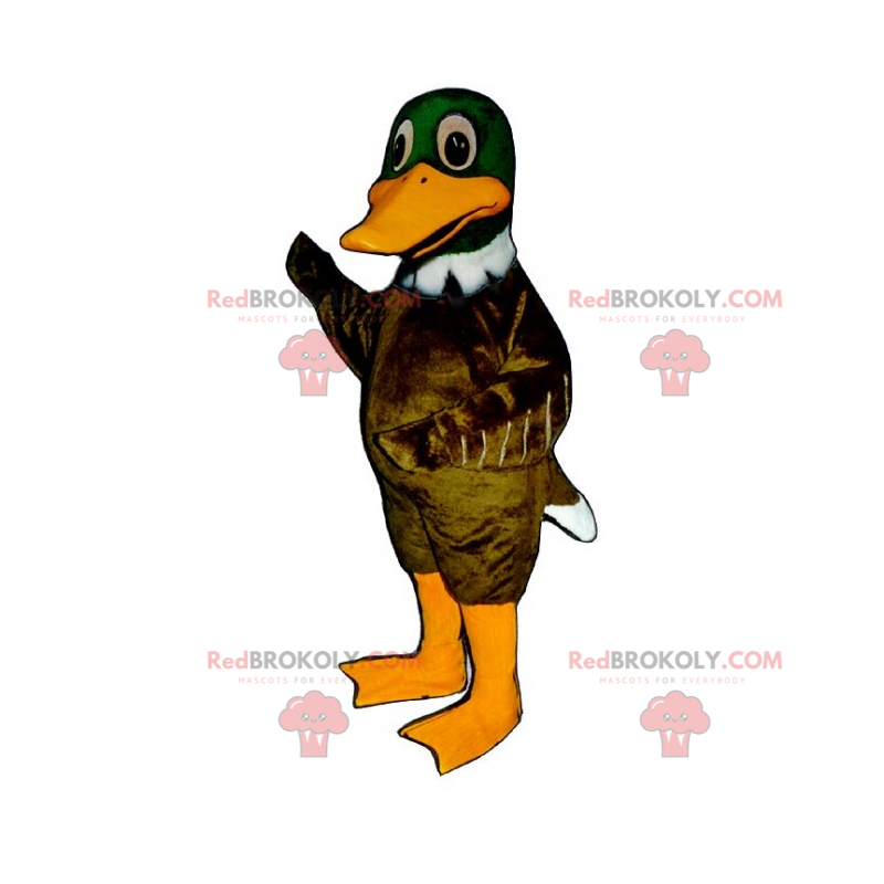 Mascotte de petit canard vert - Redbrokoly.com