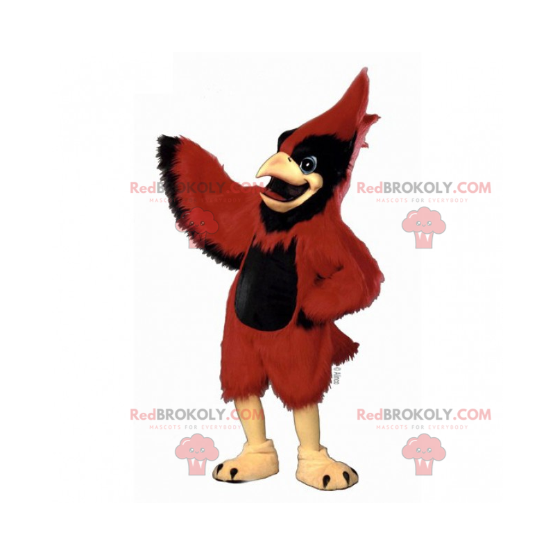 Maskot liten rød kardinal - Fuglemaskot - REDBROKO_016405 - RedBrokoly.com
