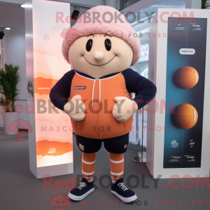 Postava maskota Peach Rugby...