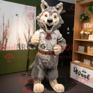Disfraz de mascota lobo...