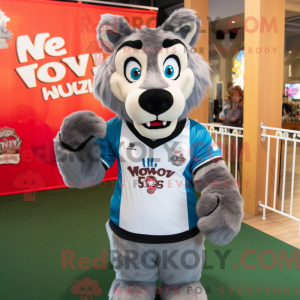 Wolf mascot costume...