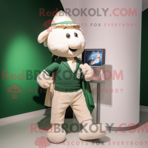Cream Irish Flag maskot...