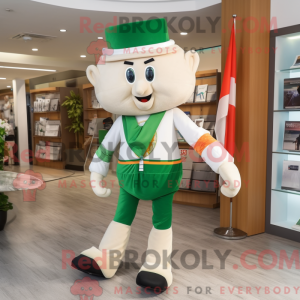 Cream Irish Flag maskot...