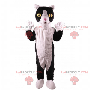 Mascot black and white cat - Redbrokoly.com