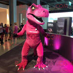 Costume de mascotte Magenta...