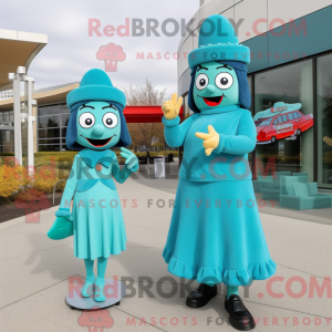 Turkis Aglet maskot kostume...
