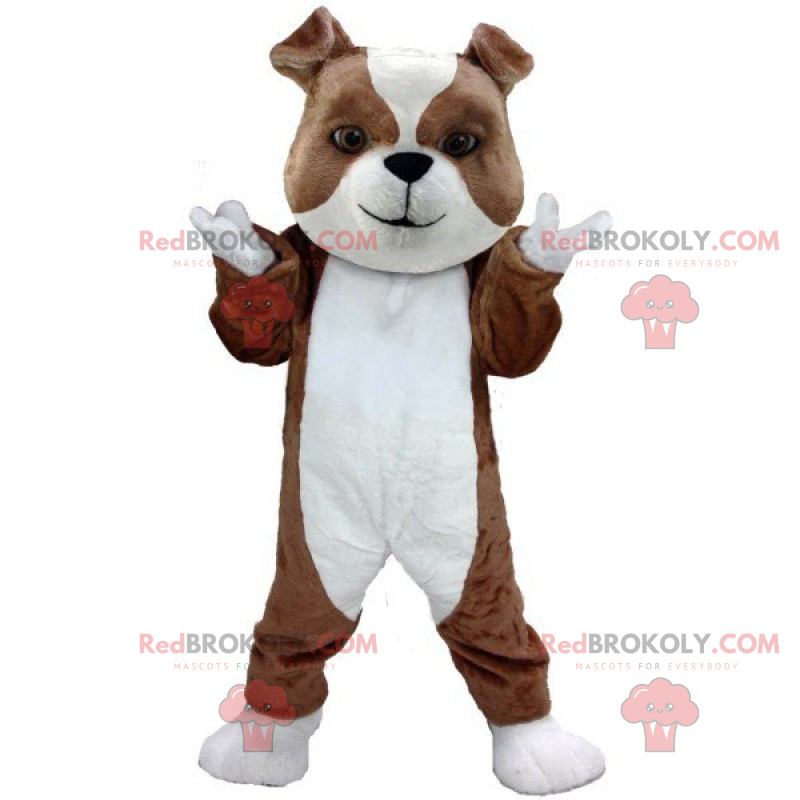 Mascotte de petit chiot bulldog - Redbrokoly.com