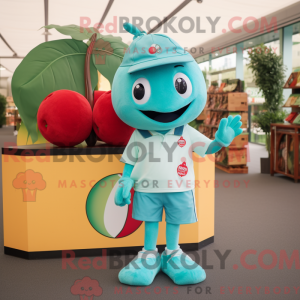 Turquoise Cherry mascot...
