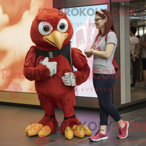 Red Hawk maskot kostume...