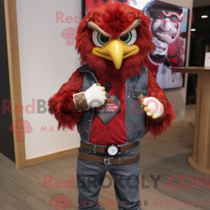 Disfraz de mascota Red Hawk...