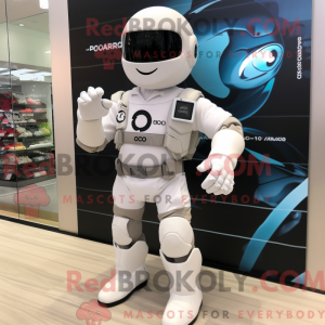Personaggio mascotte bianco...