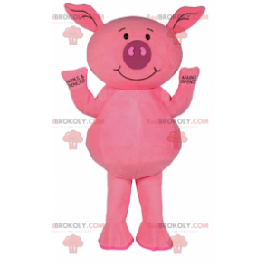 Liten rosa grismaskot som ler - Redbrokoly.com