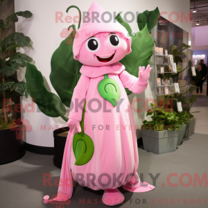 Pink Beanstalk maskot...