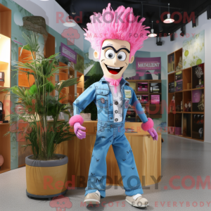 Pink Doctor maskot kostume...