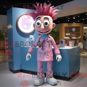 Pink Doctor maskot kostume...