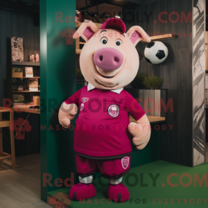 Máscara cinza magenta com...