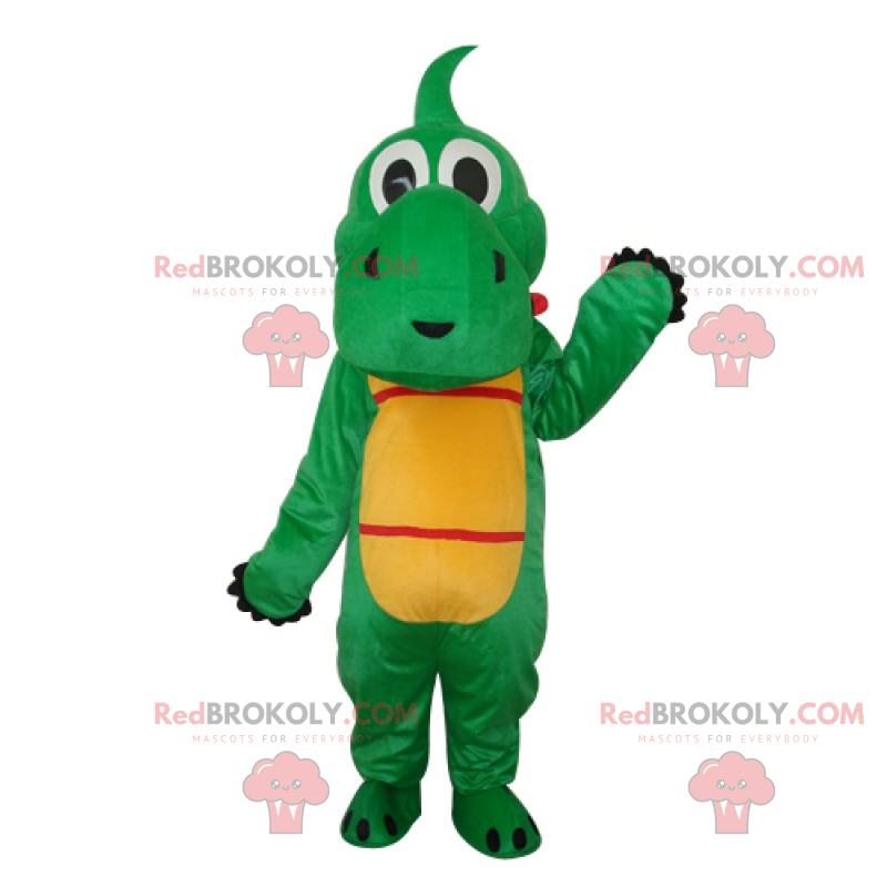 Kleine Dino-mascotte met grote neus - Redbrokoly.com