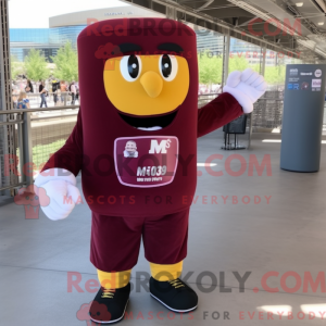 Maroon Boxing Glove mascot...