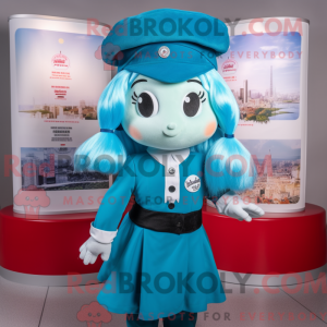 Cyan Pho maskot kostume...