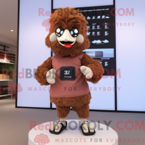 Disfraz de mascota de Brown...