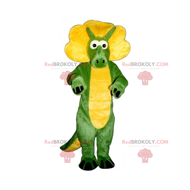 Liten dino triceratops maskot - Redbrokoly.com Liten dino triceratops maskot - Redbrokoly.com