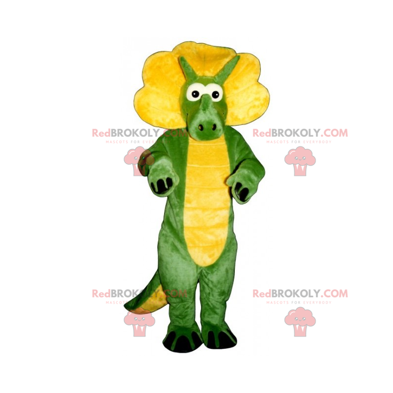 Mascotte de petit dino triceratops - Redbrokoly.com