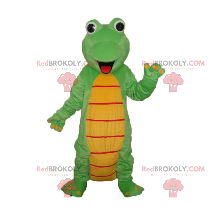 Small smiling dinosaur mascot - Redbrokoly.com
