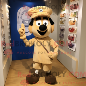 Tan Phone-maskotdraktfigur...