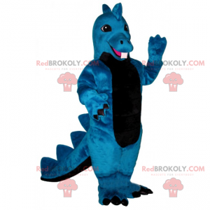 Kleine blauwe draak mascotte - Redbrokoly.com