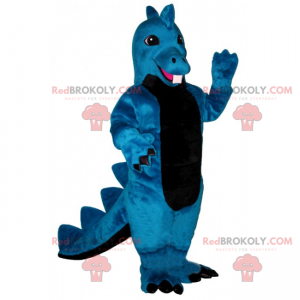 Kleines blaues Drachenmaskottchen - Redbrokoly.com