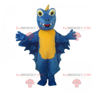 Liten smilende drage maskot - Redbrokoly.com