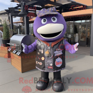 Lavender Bbq Ribs mascot...