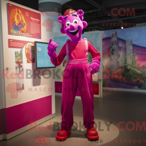 Disfraz de mascota Magenta...
