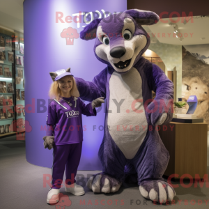 Purple Thylacosmilus mascot...