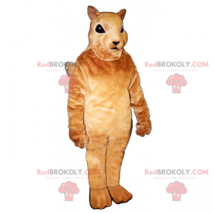 Little beige squirrel mascot - Redbrokoly.com