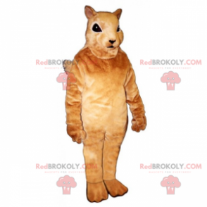 Pequeno mascote de esquilo bege - Redbrokoly.com
