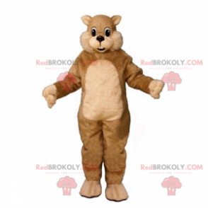 Piccola mascotte scoiattolo beige - Redbrokoly.com