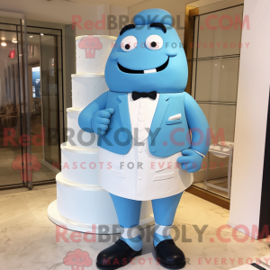 Blue Wedding Cake mascot...
