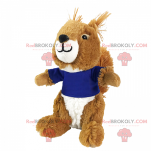 Little squirrel mascot in a t-shirt - Redbrokoly.com