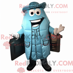 Sky Blue Bbq Ribs maskot...